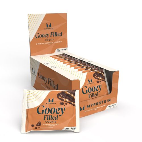 Myprotein Protein Filled Cookie - Duplacsoki és karamel - 12 x 75g