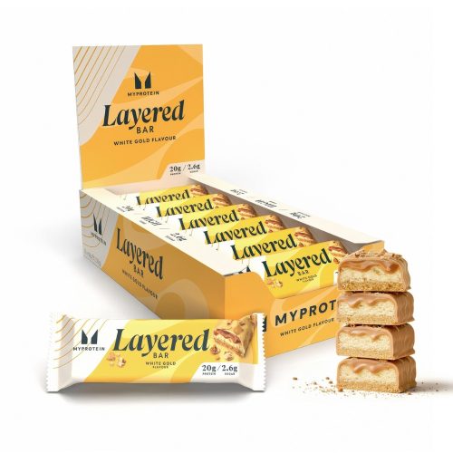 Myprotein Layered Protein Bar szelet - 12x60g - White Gold