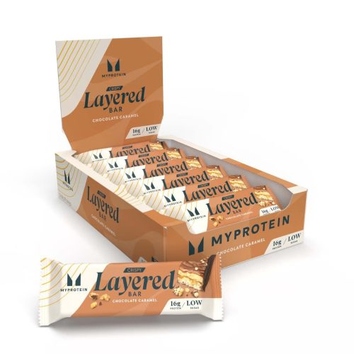 Myprotein Crispy Layered Protein Bar - Csokoládé Karamel - 12x58g