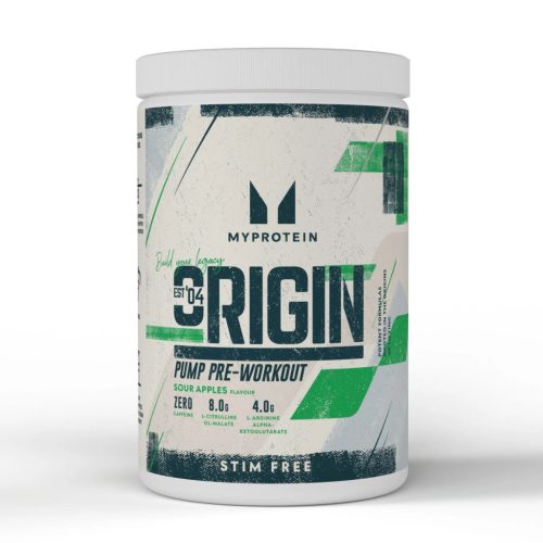 Myprotein Origin Pre-Workout Stim Free -Sour Apple - 600g