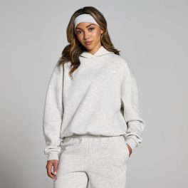 MP Női Basics Oversized Kapucnis Pulóver - Világosszürke
