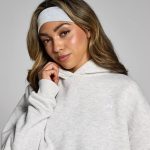 MP Női Basics Oversized Kapucnis Pulóver - Világosszürke