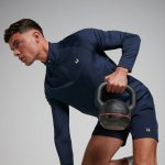 MP Férfi Training 1/4 Cipzáras Felső - Tengerészkék