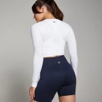 MP Női Shape Seamless Hosszú Ujjú Crop Top - Fehér