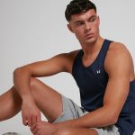 MP Férfi Rest Day Stringer Trikó - Tengerészkék