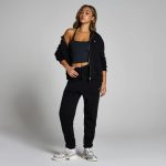 MP Női Basics Cipzáras Kapucnis Pulóver - Fekete