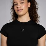 MP Női Basics Body Fit Crop Top - Fekete