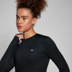 MP Női Training Hosszú Ujjú Edzőpóló - Fekete