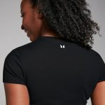 MP Női Tempo Body Fit Rövid Ujjú Póló - Fekete