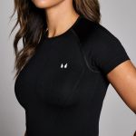 MP Női Shape Seamless Rövid Ujjú Felső - Fekete