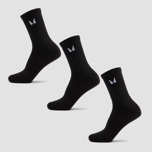 MP Unisex Crew Socks Zokni (3 pár) - Fekete