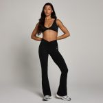 MP Női Tempo Ruched Front Flared Leggings - Fekete