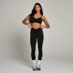 MP Női Tempo Ruched Front Sportmelltartó - Fekete