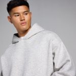 MP Férfi Rest Day Oversized Kapucnis Pulóver - Világosszürke