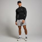 MP Férfi Tempo Pillar Graphic Seamless 1/4 Zip  - Fekete