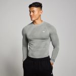 MP Férfi Tempo Pillar Graphic Seamless Hosszú Ujjú Felső  - Szürke